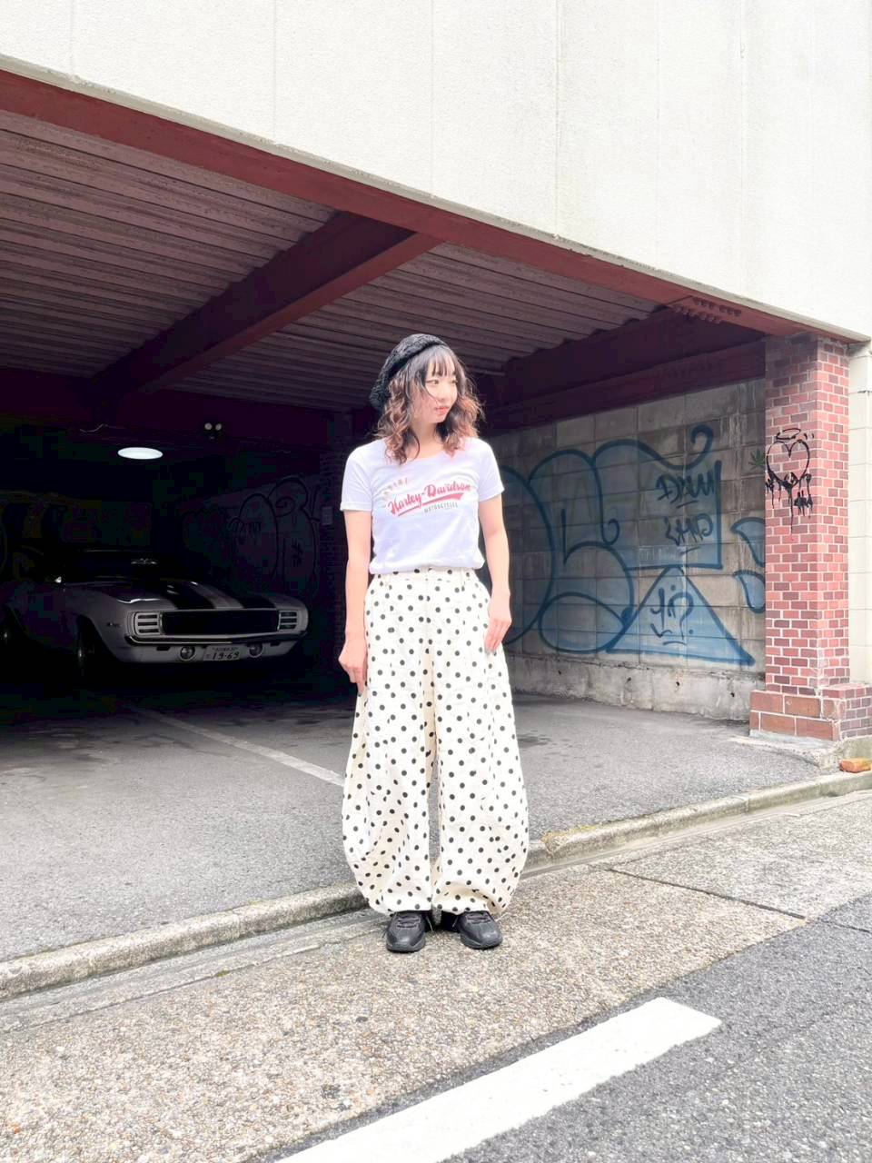 ハーレーTシャツコーディネート