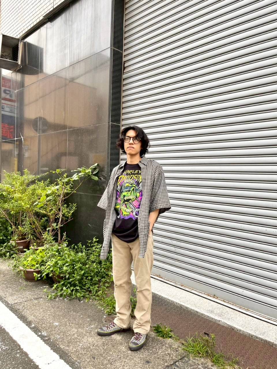 ハーレーTシャツコーディネート