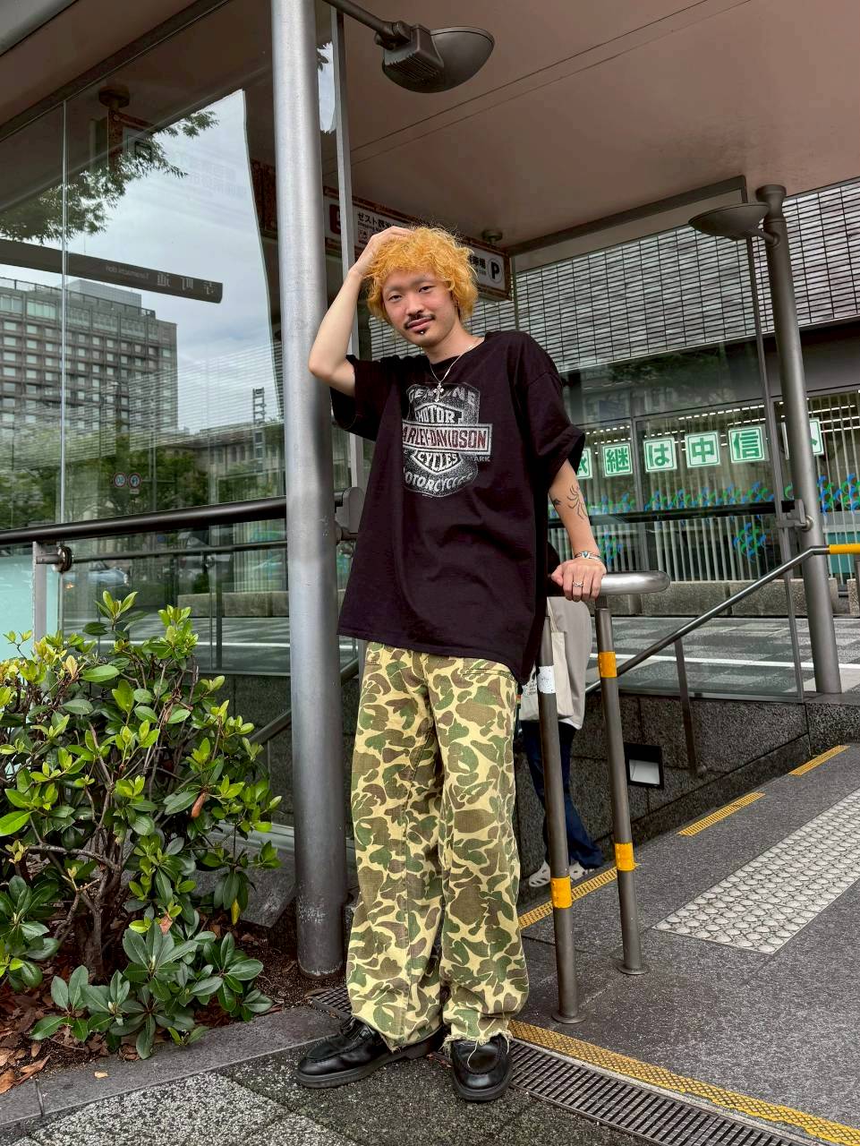ハーレーTシャツコーディネート9