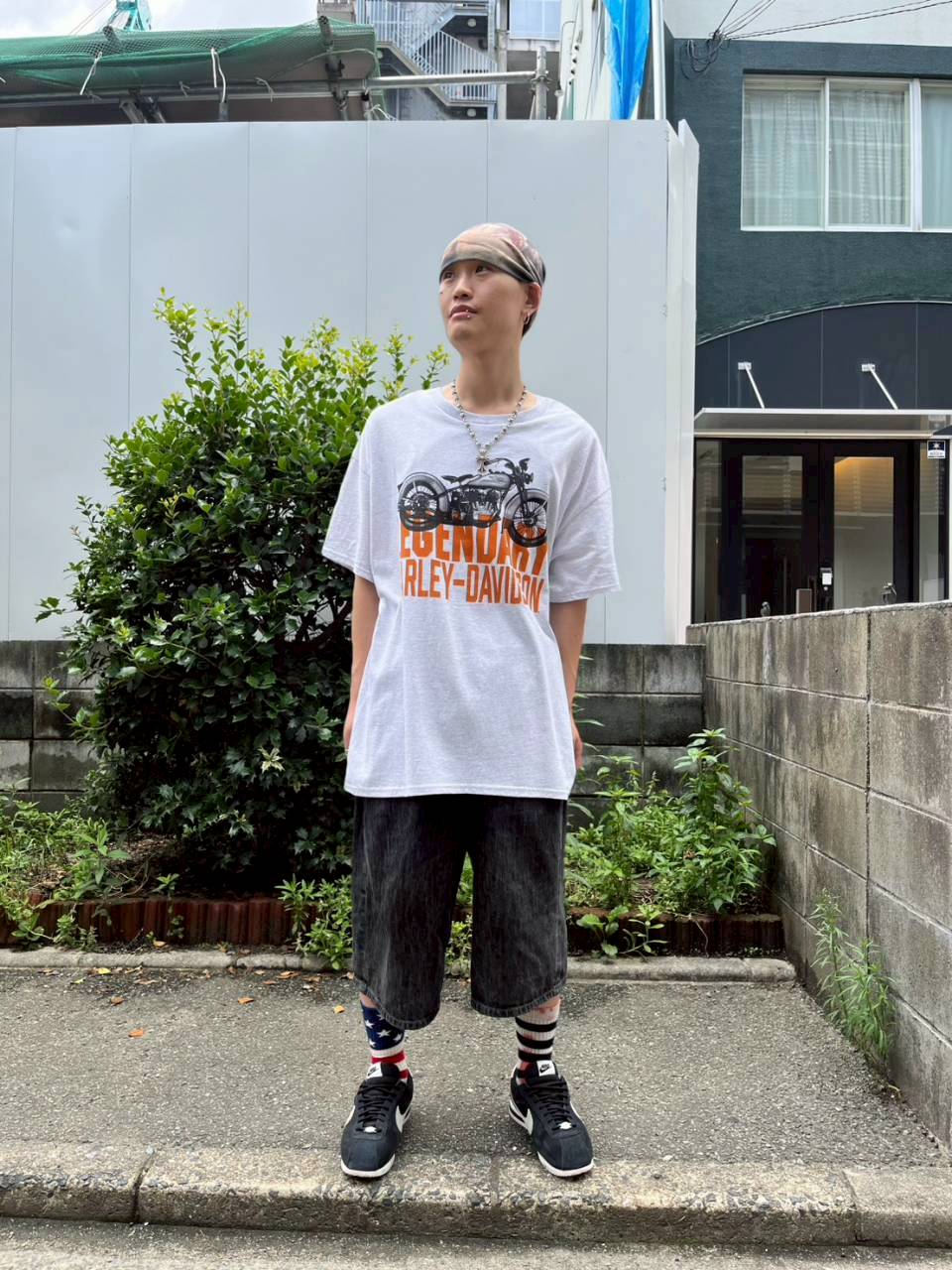 ハーレーTシャツコーディネート