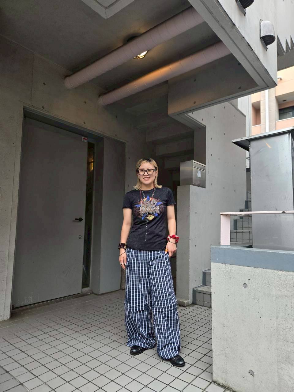 ハーレーTシャツコーディネート1