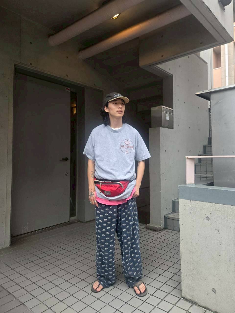 ハーレーTシャツコーディネート2