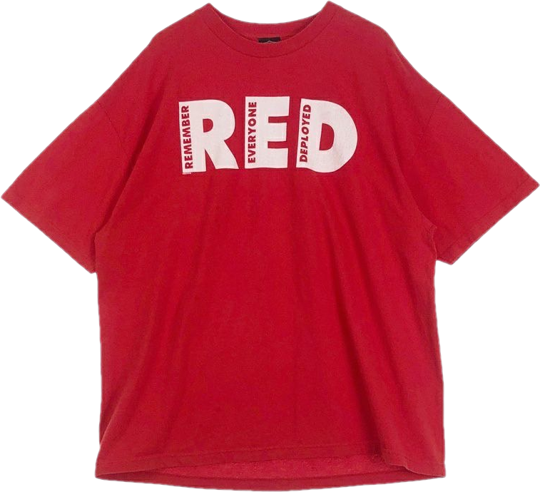 REDプリントTシャツ