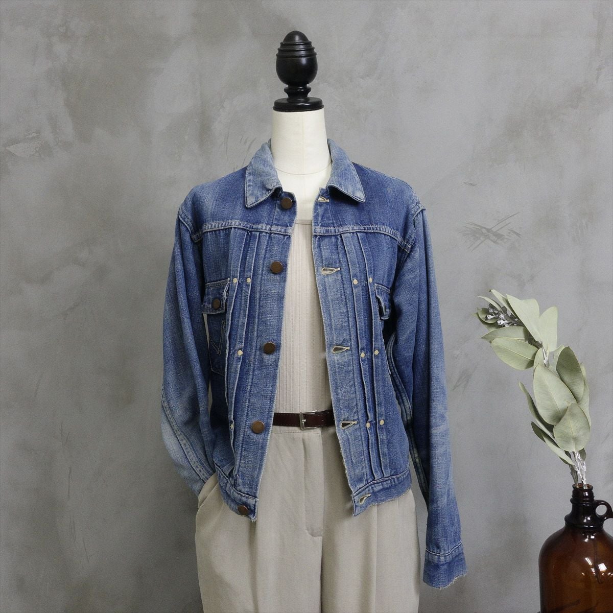 古着 40s VINTAGE Wrangler 111 MJ デニムジャケット 縦ベル