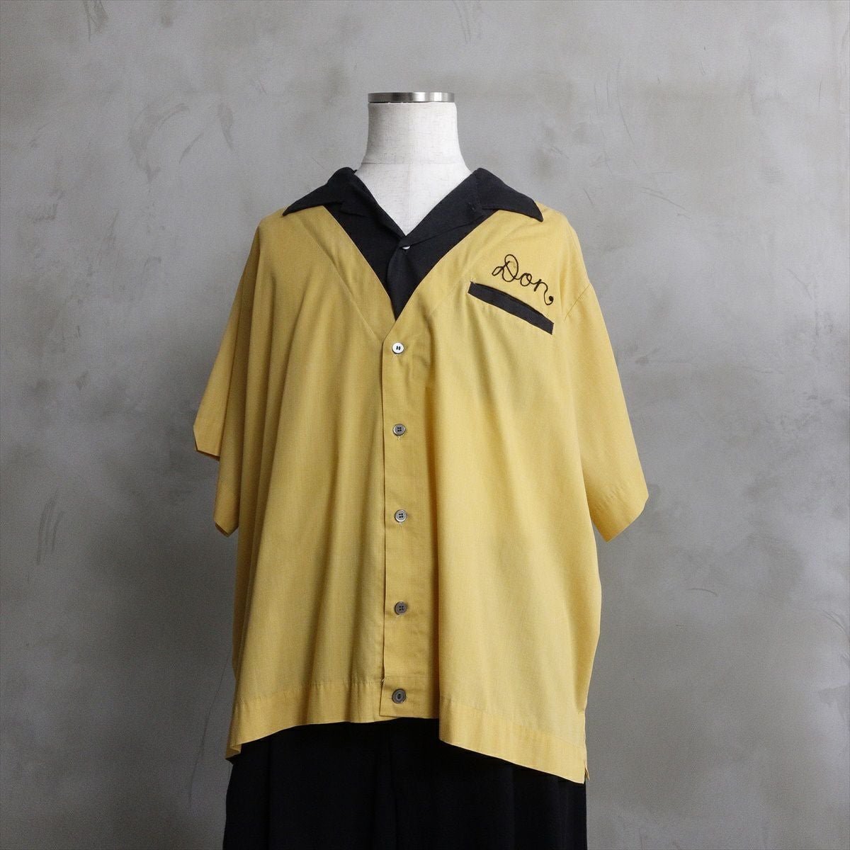 古着 70s VINTAGE ヒルトン Hilton ボーリングシャツ チェーンステッチ