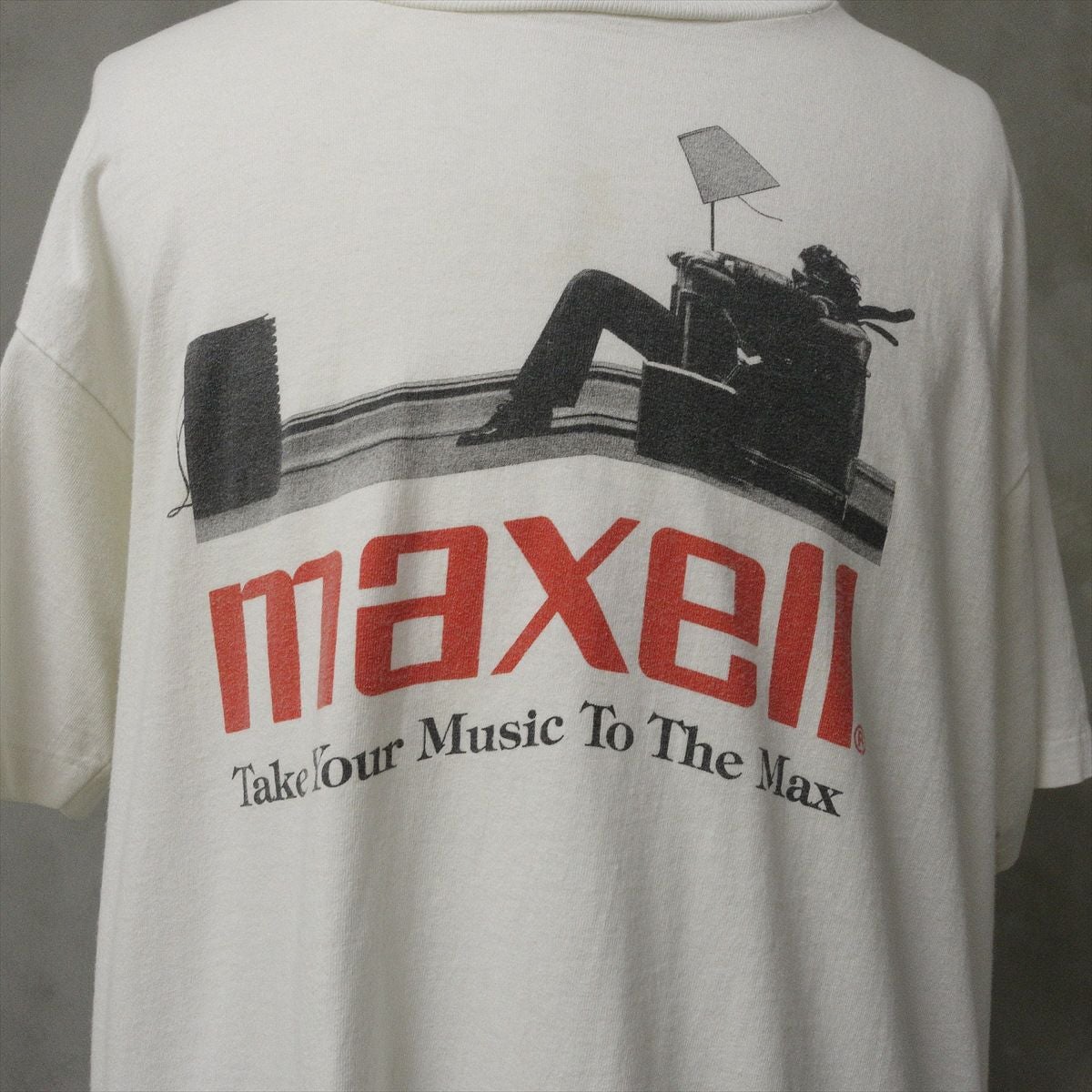 極美品 maxell L フルーツタグ 古着Tシャツ 古着 90s MAXELL Tシャツ | Flamingo Online 古着屋フラミンゴ