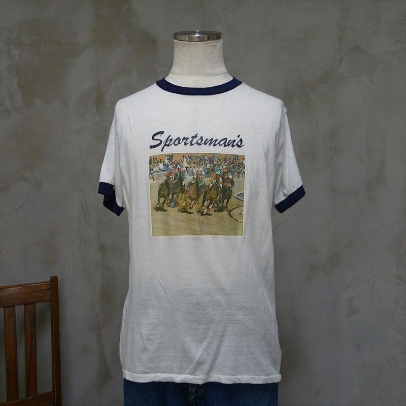 古着 80s リンガーTシャツ 転写プリント | Flamingo Online 古着屋 