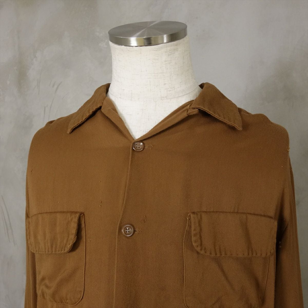 古着 50s ボックス長袖シャツ ピルグリム レーヨン | Flamingo Online