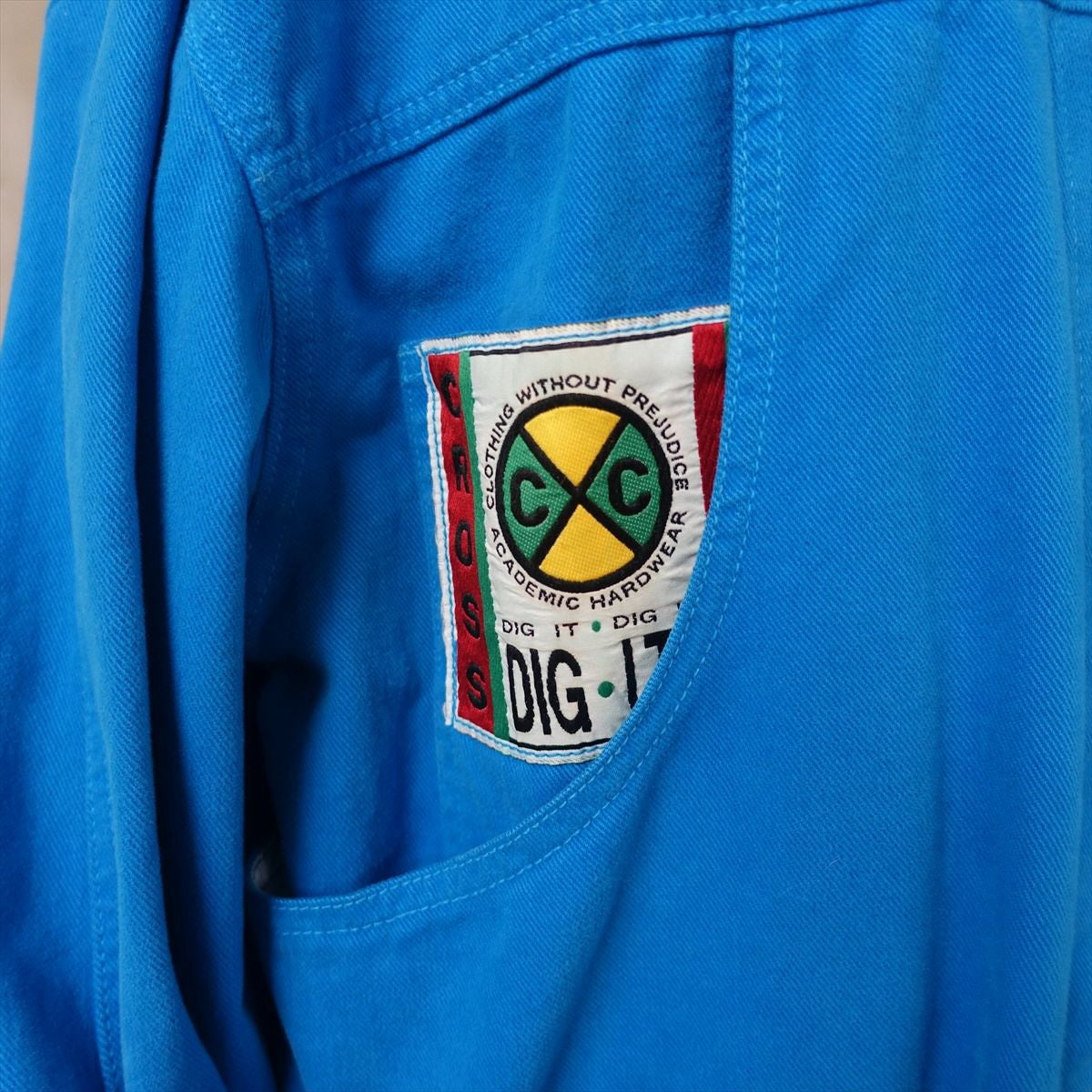 古着 90s クロスカラーズ CROSS COLOURS カラーデニムジャケット