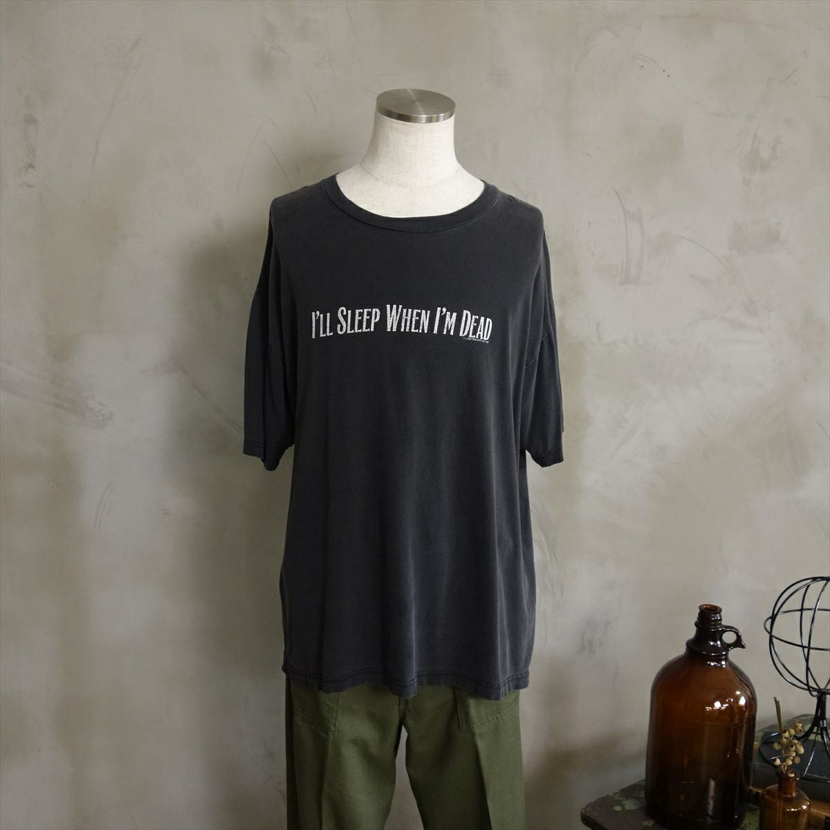 古着 90s メッセージ 黒Tシャツ | Flamingo Online 古着屋フラミンゴ