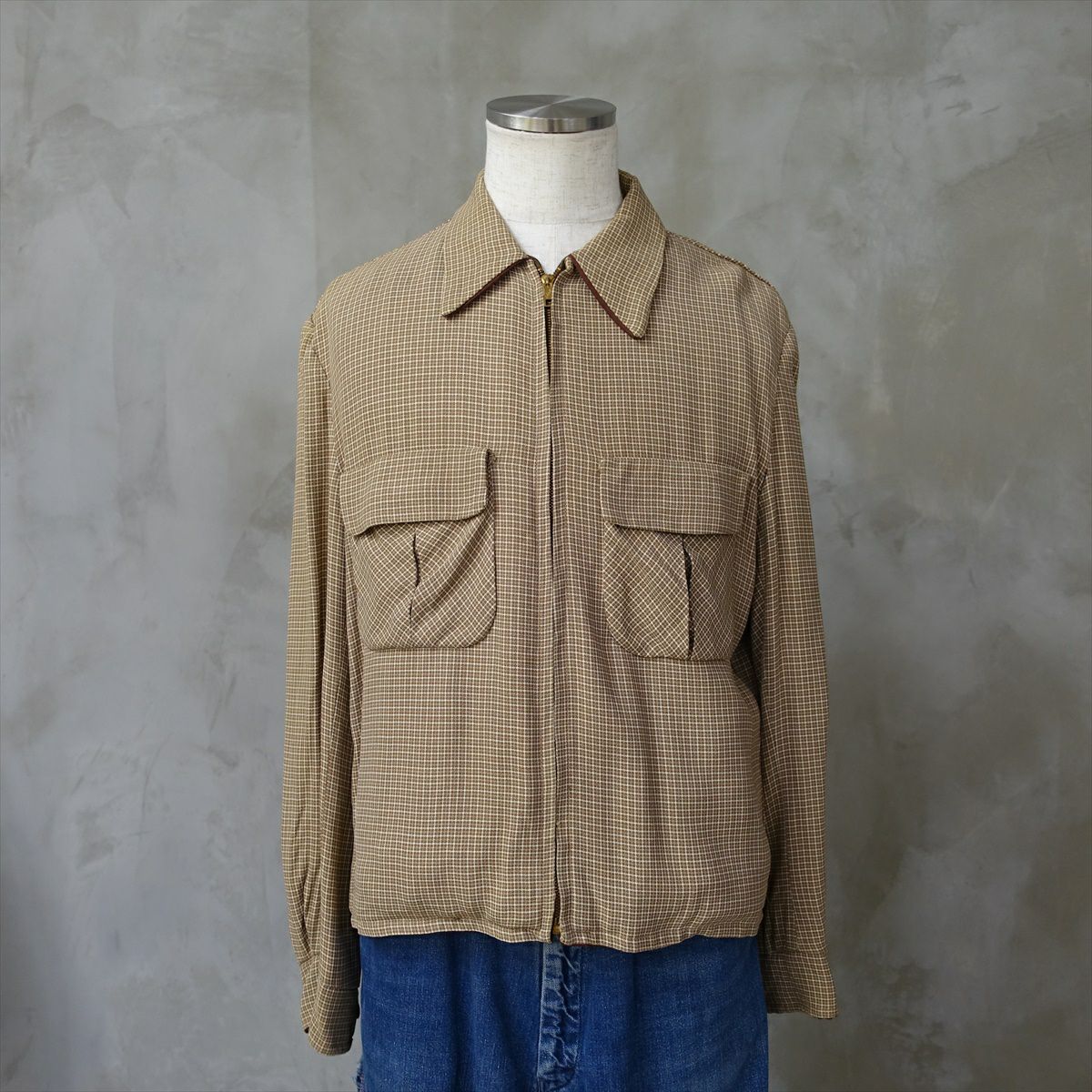 古着 50s ギャバジンジャケット VINTAGE リバーシブル | Flamingo