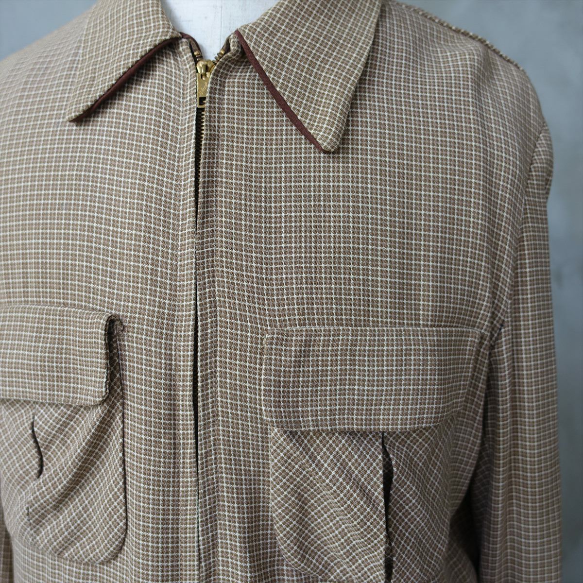 古着 50s ギャバジンジャケット VINTAGE リバーシブル | Flamingo