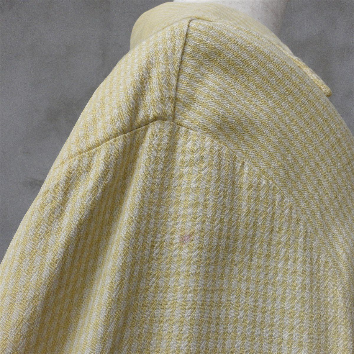 古着 70s VINTAGE ヴィンテージ レーヨンシャツ check 開襟 ボックス