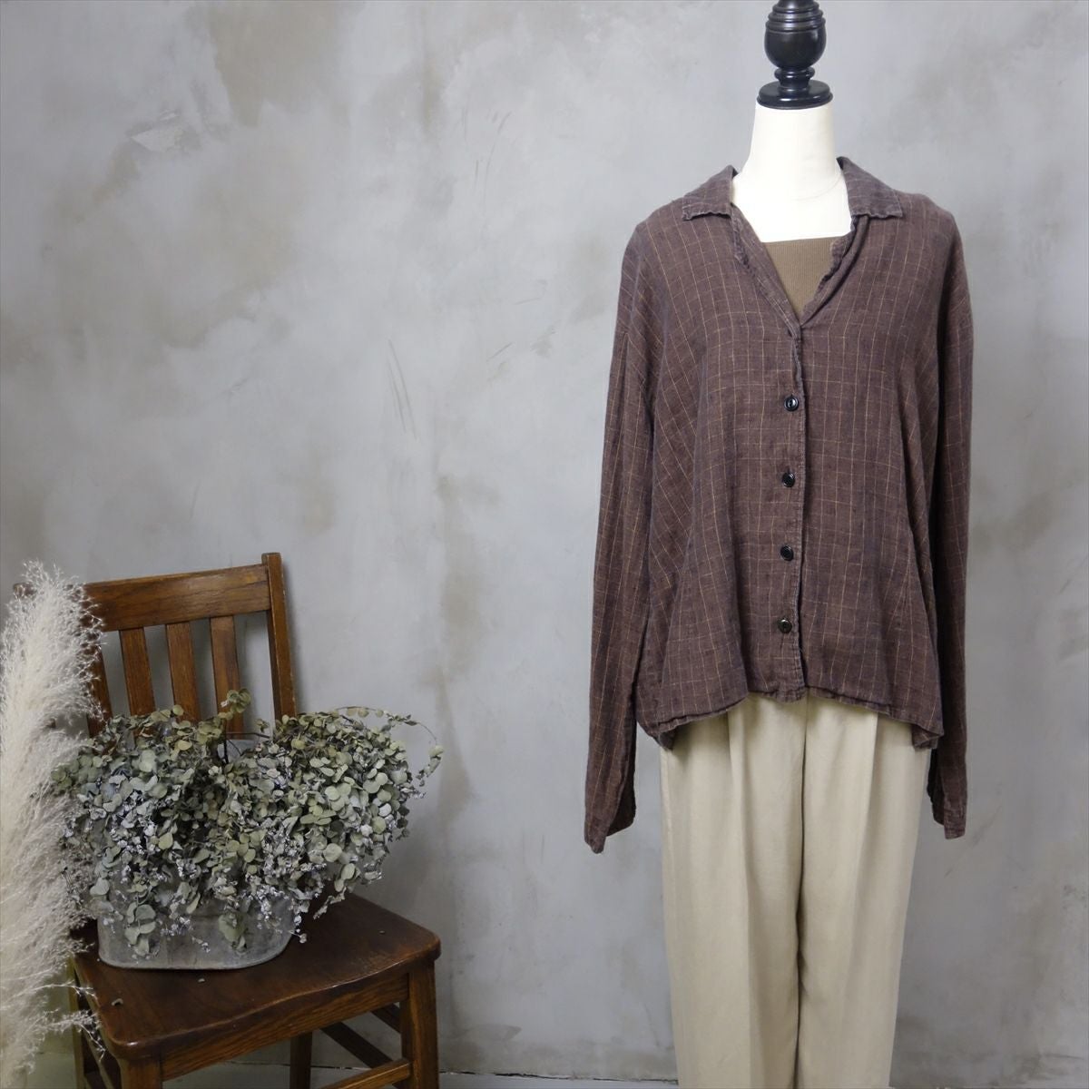 古着 00s FLAX リネンシャツ | Flamingo Online 古着屋フラミンゴ