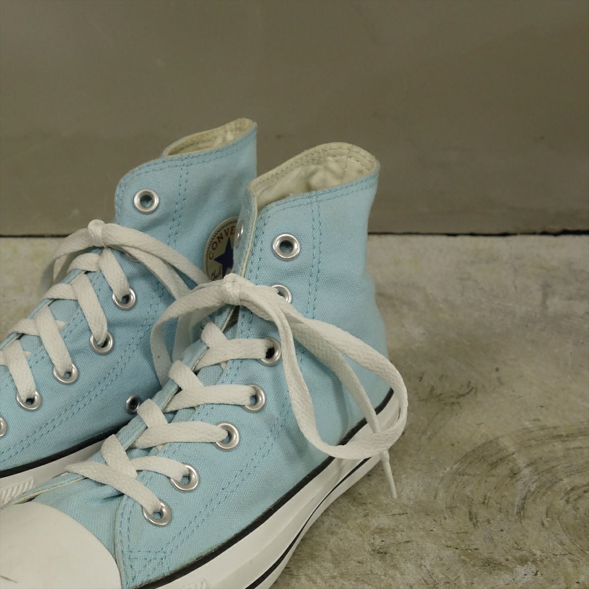  ハイカットスニーカー ライトブルー USED コンバース converse オールスター All Star ハイカット