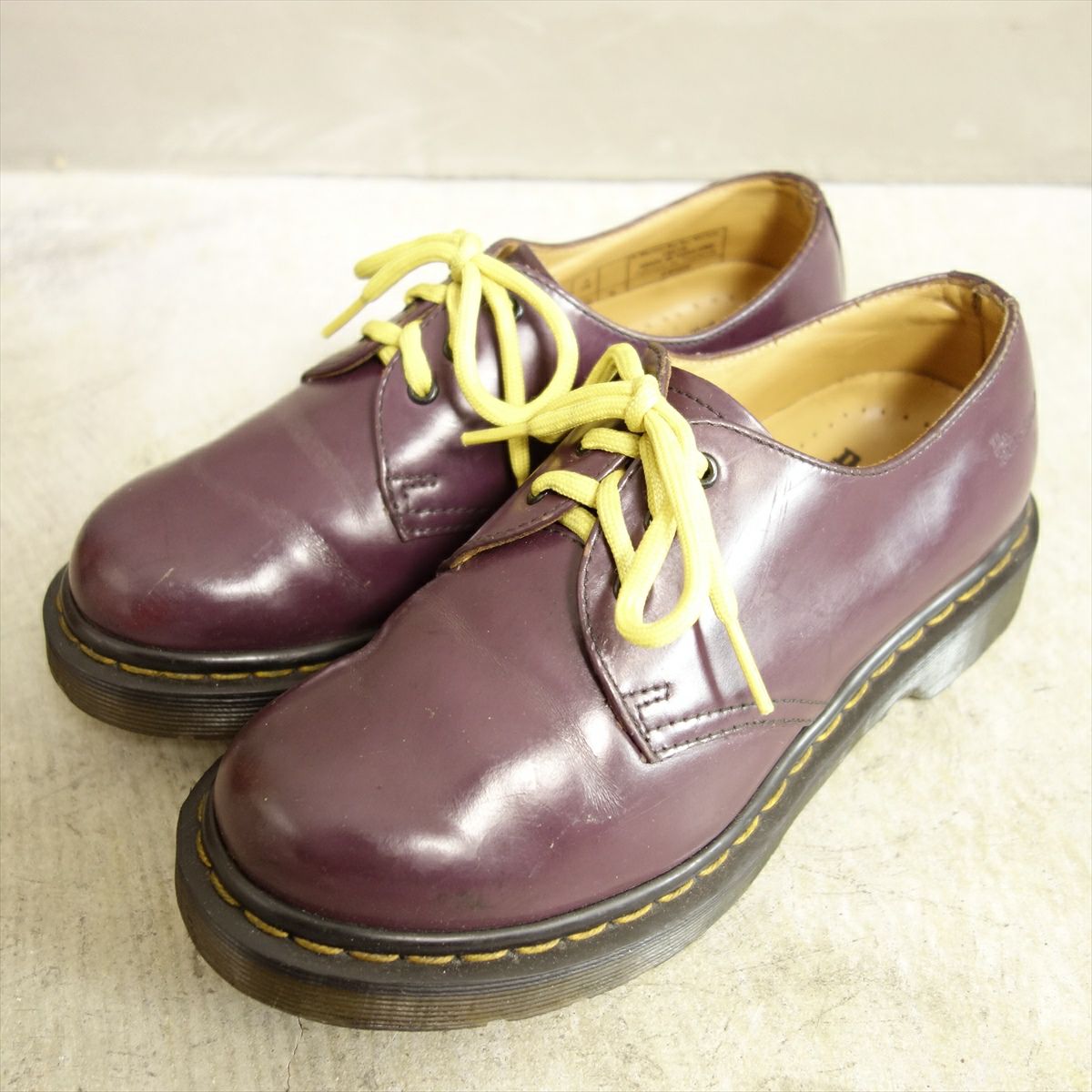 USED ドクターマーチン DrMartens レザーシューズ 3ホール パープル 紫