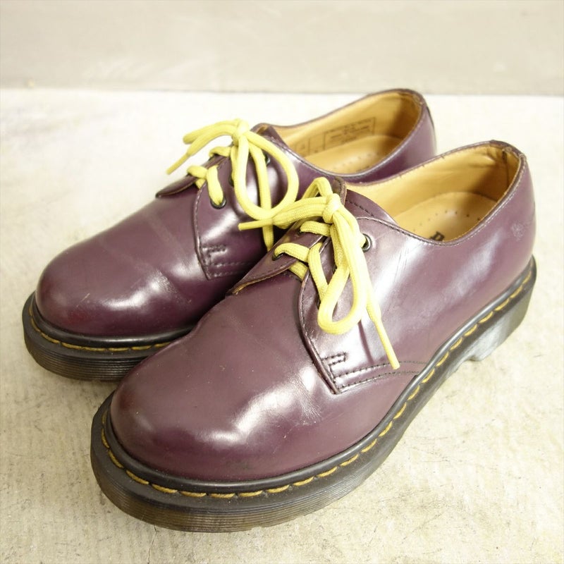 USED ドクターマーチン DrMartens レザーシューズ 3ホール パープル 紫 