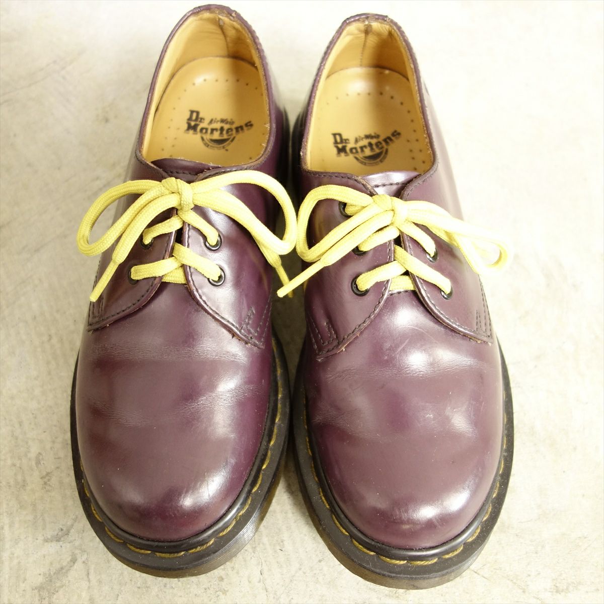 USED ドクターマーチン DrMartens レザーシューズ 3ホール パープル 紫