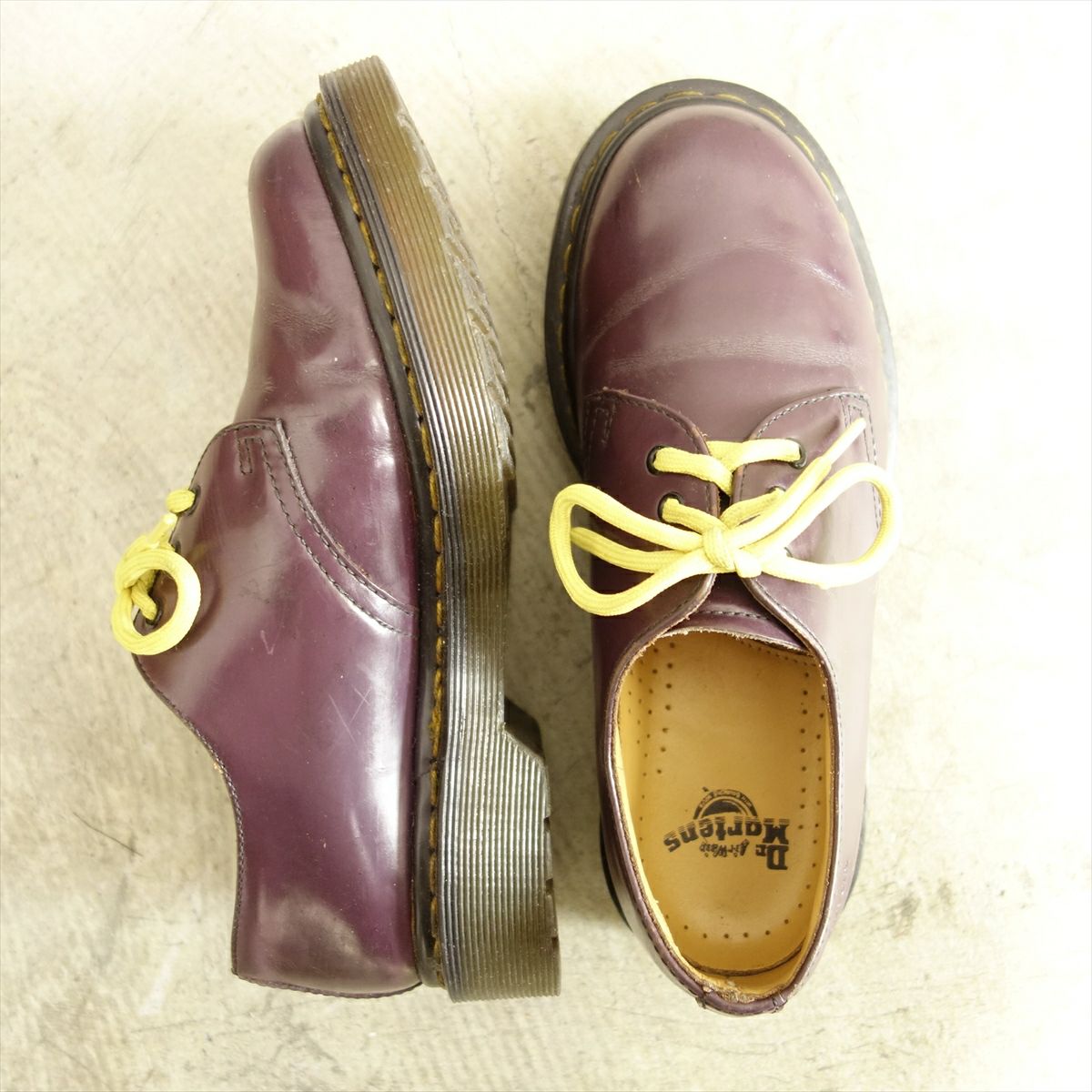 USED ドクターマーチン DrMartens レザーシューズ 3ホール パープル 紫