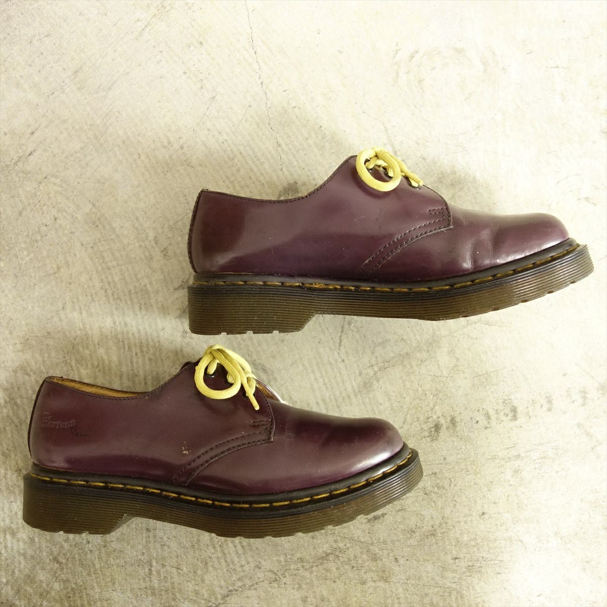 USED ドクターマーチン DrMartens レザーシューズ 3ホール パープル 紫