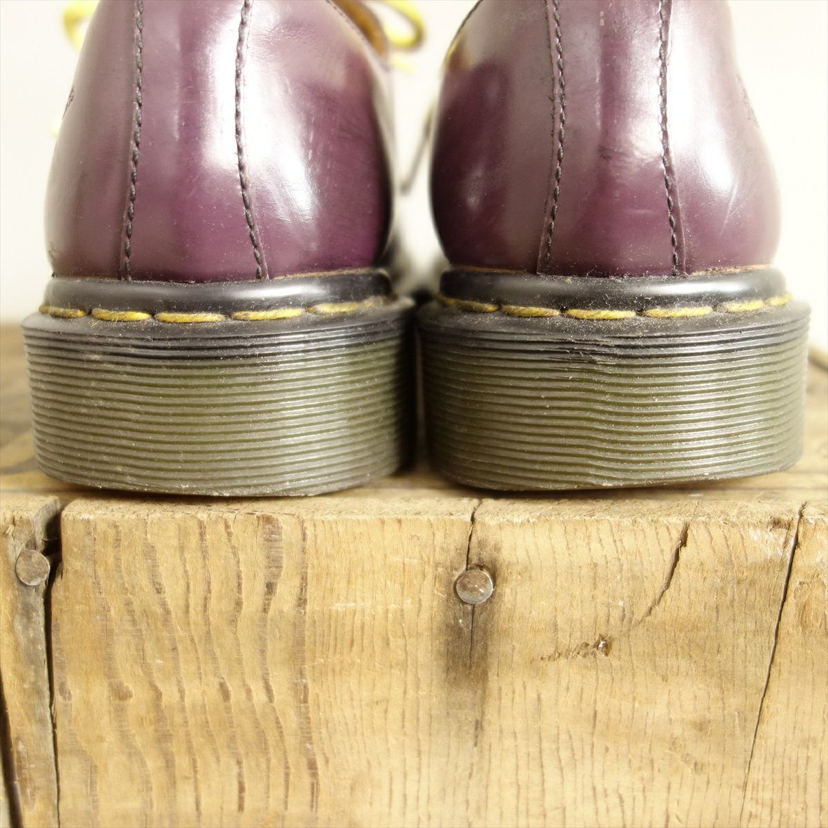 USED ドクターマーチン DrMartens レザーシューズ 3ホール パープル 紫