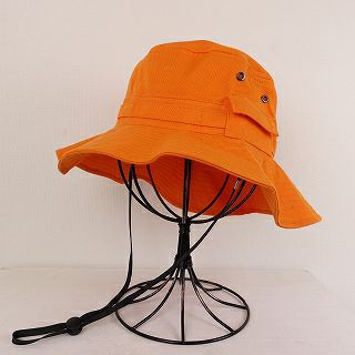 オレンジ ギミック サファリ バケットハット | Flamingo Online 古着屋