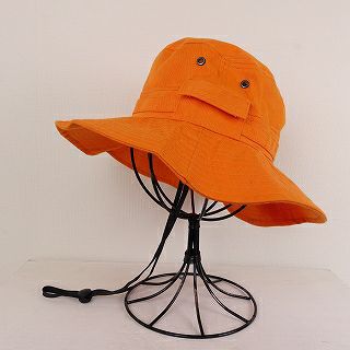 オレンジ ギミック サファリ バケットハット | Flamingo Online 古着屋