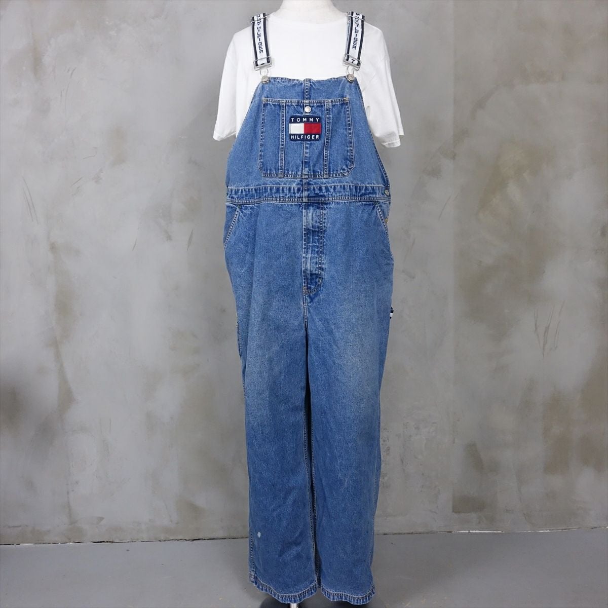 古着 トミーヒルフィガー TOMMY HILFIGER デニムオーバーオール
