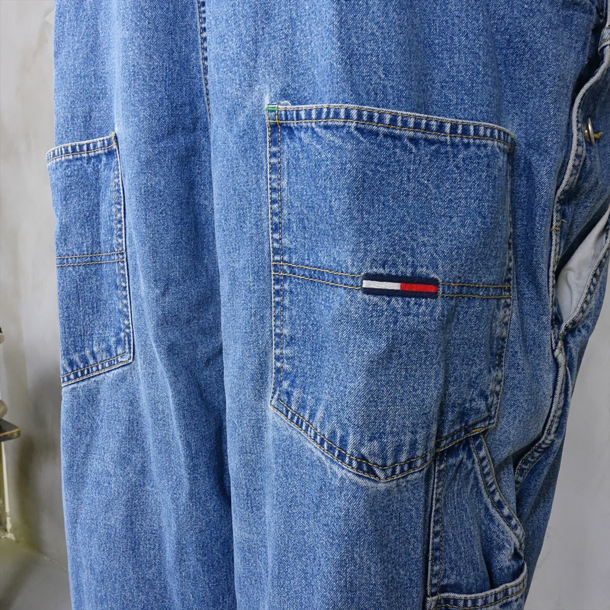 古着 トミーヒルフィガー TOMMY HILFIGER デニムオーバーオール