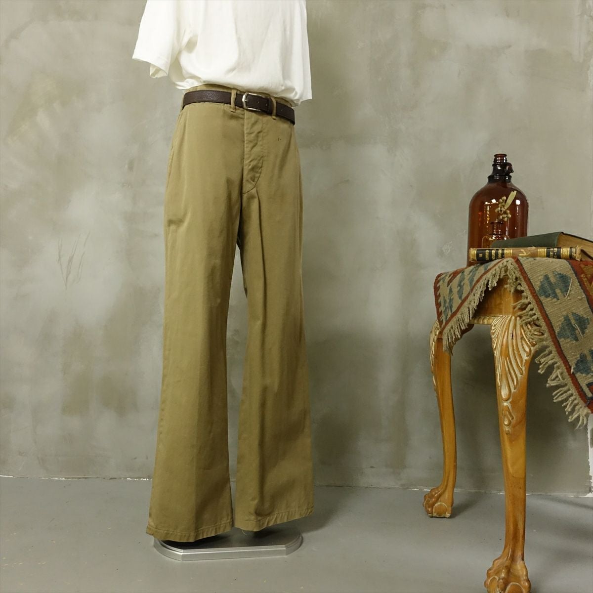 【40s】USMC Chino Trousers チノトラウザーズ グッドサイズ 古着 40s USMC CHINO TROUSER 軍チノ | Flamingo Online 古着屋