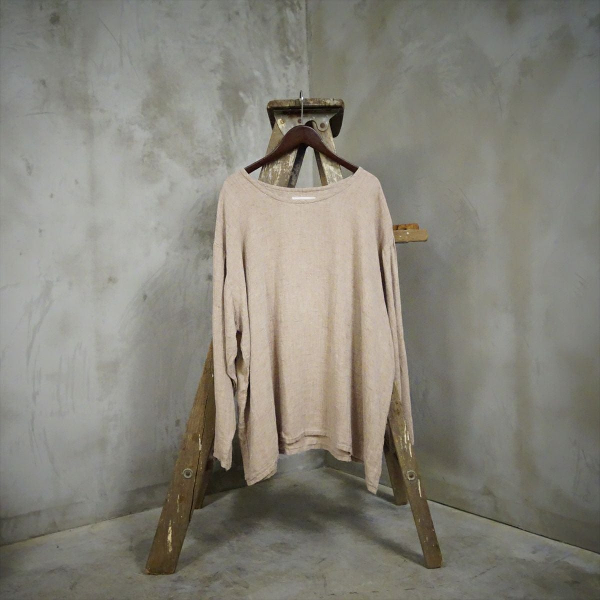90s FLAX フラックス リネン ボーダー カットソー 高級 M 古着 FLAX フラックス リネン プルオーバートップス レビュー