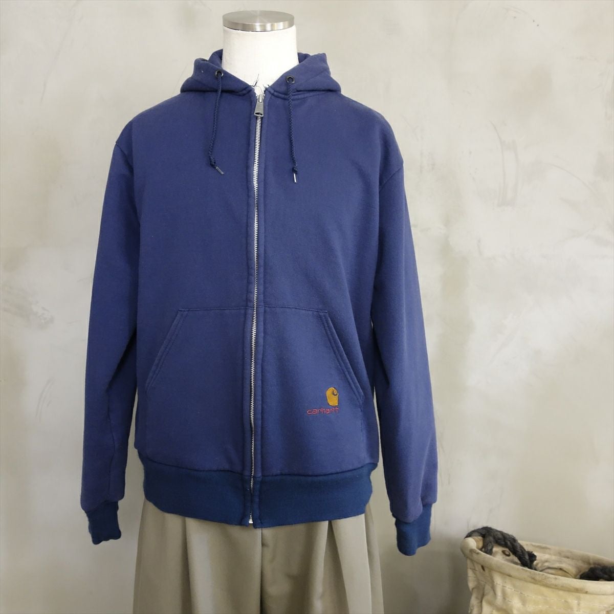00s Carhartt フルジップ　ジップパーカー　フェード　カーハート Carhartt カーハート MIDWEIGHT HOODED ZIP-FRONT SWEATSHIRT オーバー