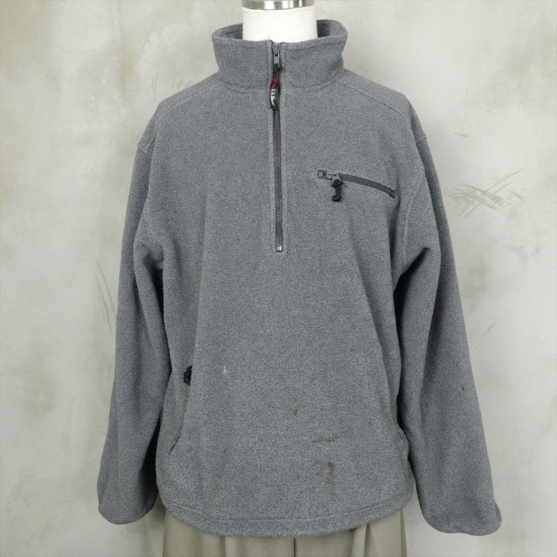 L.L.Bean 80s フリーススナップT ターコイズパープル M L.L.Bean snap 