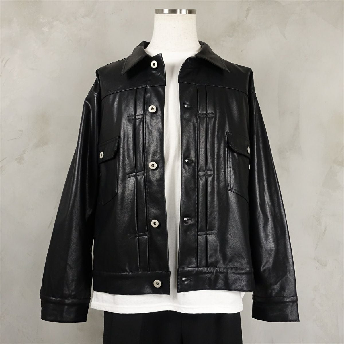 スペシャル USA製 Flamingo ライダースジャケット レザー フラミンゴ 中古・古着通販】the Flamingo (フラミンゴ) ポリスマンジャケット