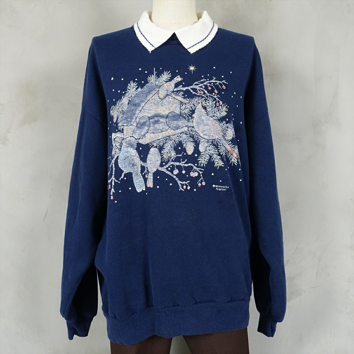古着 MORNING SUN 襟付き アニマル スウェット | Flamingo Online 古着