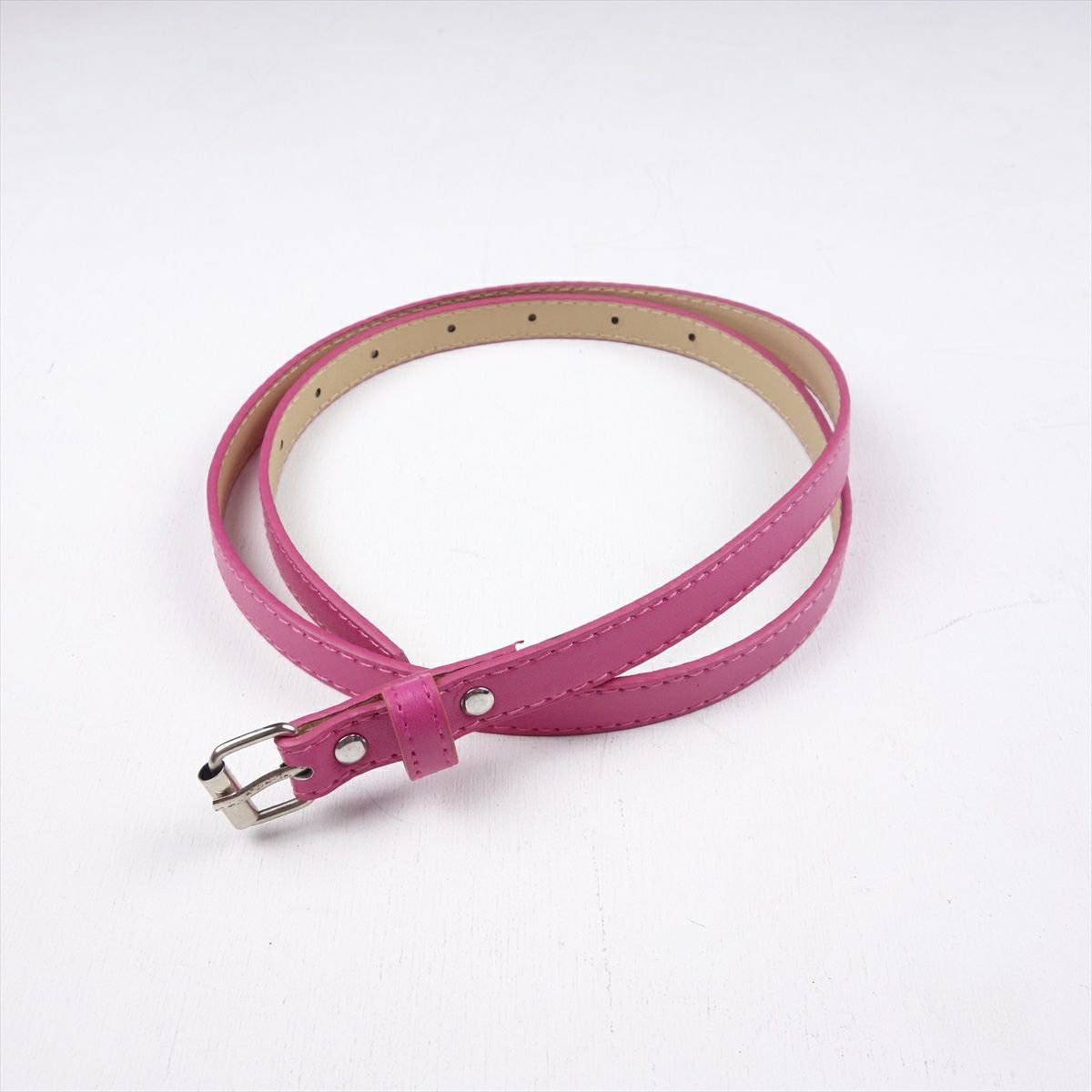 PUレザー ビビットカラー ピンク 細ベルト | Flamingo Online 古着屋 PUレザー ビビットカラー ピンク 細ベルト | Flamingo Online 古着屋