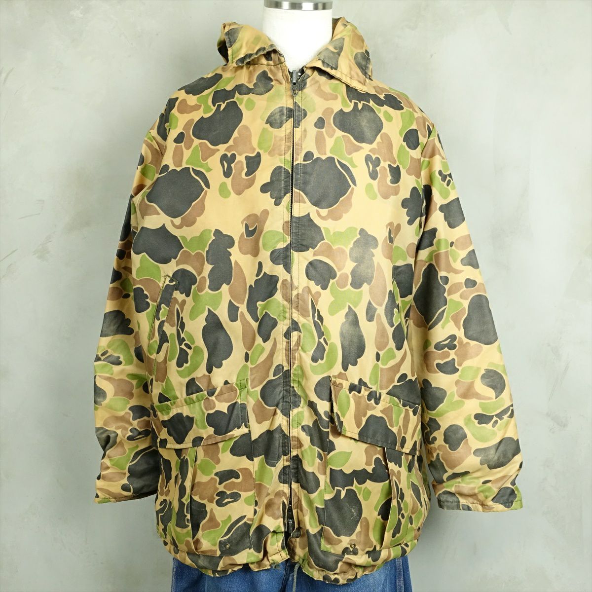 う*ん様 ダックハンターカモジャケット　ハンターカモジャケット　ハンタージャケッ NAUTICA/カモ柄ボンバージャケット ダックハンター柄 リアルツリーカモ