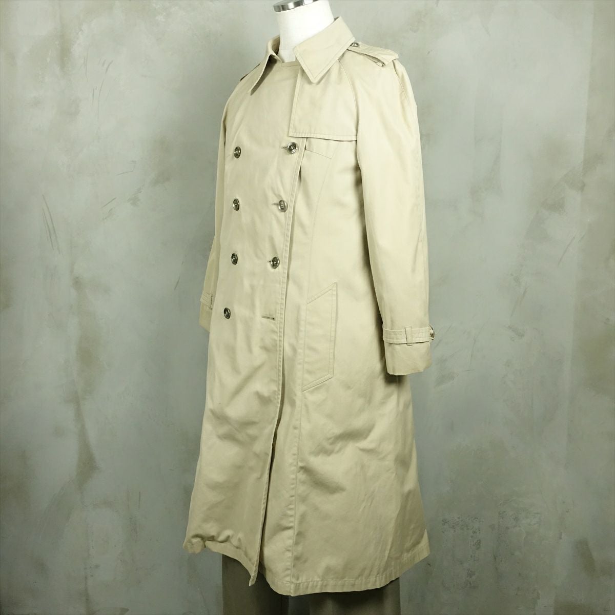 VINTAGE LONDON FOG オーバーサイズ ライナー トレンチ コート Vintage London Fog スムース オーバーサイズ ダブルトレンチコート