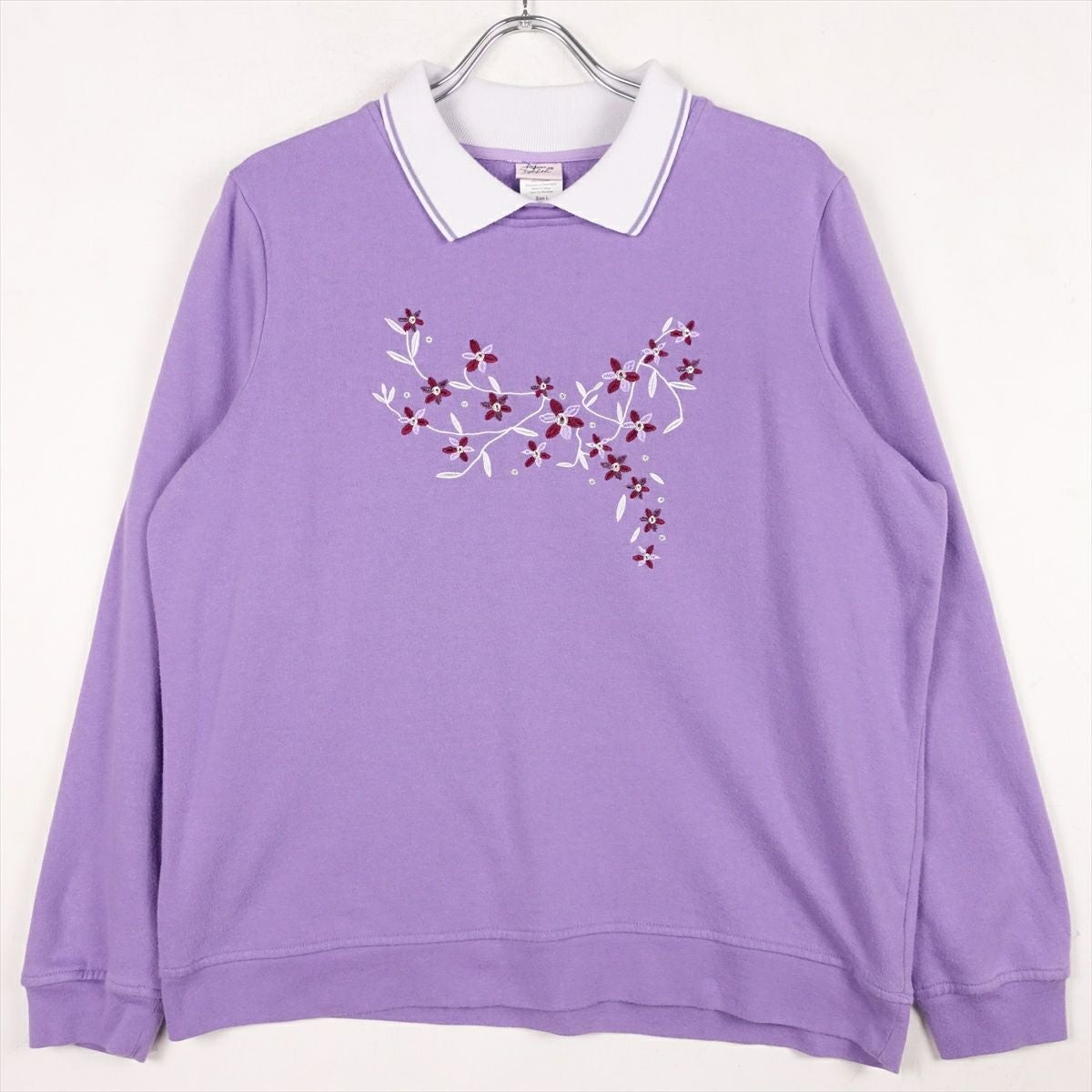 古着 襟付き 刺繍 スウェット | Flamingo Online 古着屋フラミンゴ