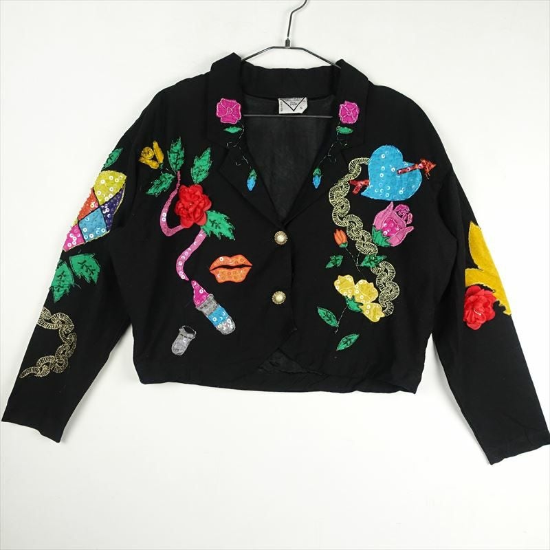 Coldwater Creek 花柄刺繍ジャケット 古着 coldwater creek ゴブラン織ジャケット | Flamingo Online 古着屋