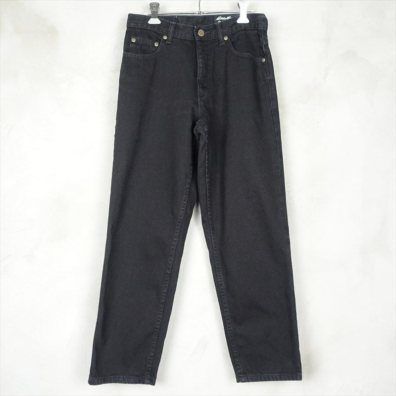 エディーバウアーのブラックデニムパンツ