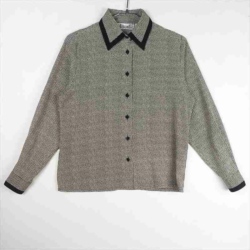 古着のシルクレーヨンシャツ