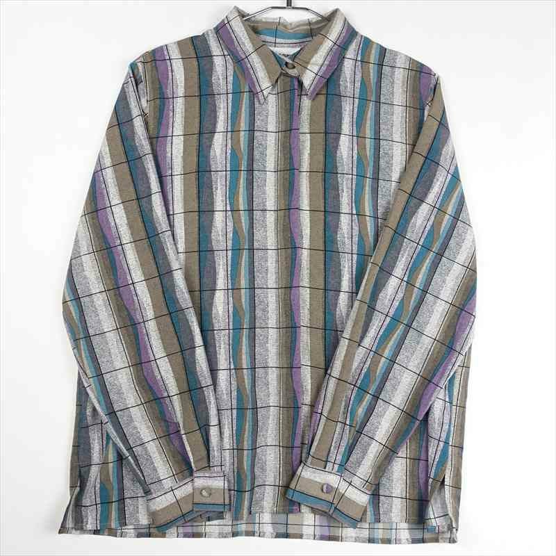 古着のシルクレーヨンシャツ