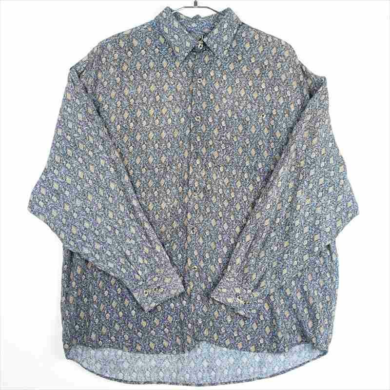 古着のシルクレーヨンシャツ
