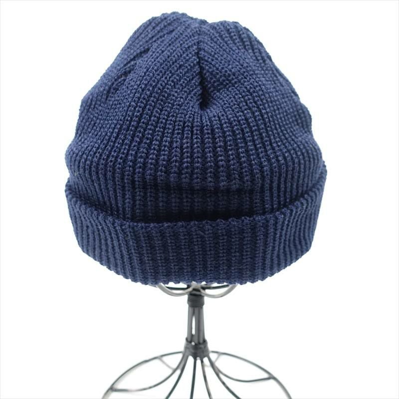 浅め シンプル ニットキャップ ネイビー | Flamingo Online 古着屋