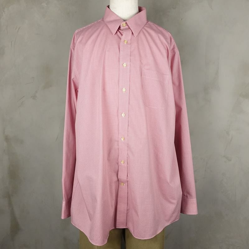 古着の長袖チェックシャツ