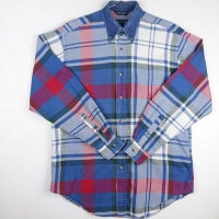 古着のチェック長袖シャツ