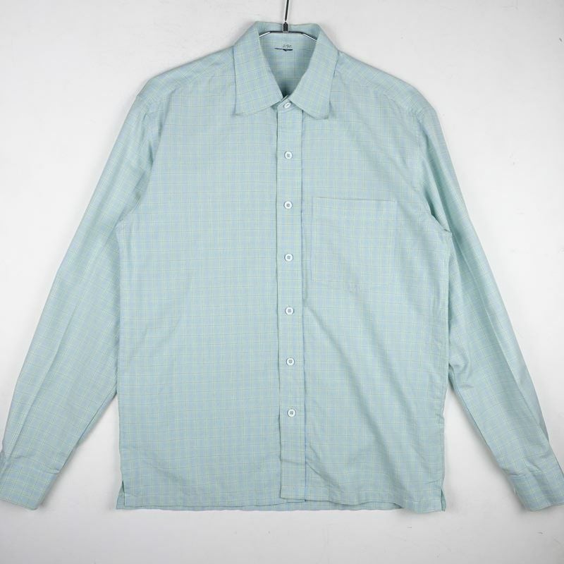 古着のチェック長袖シャツ