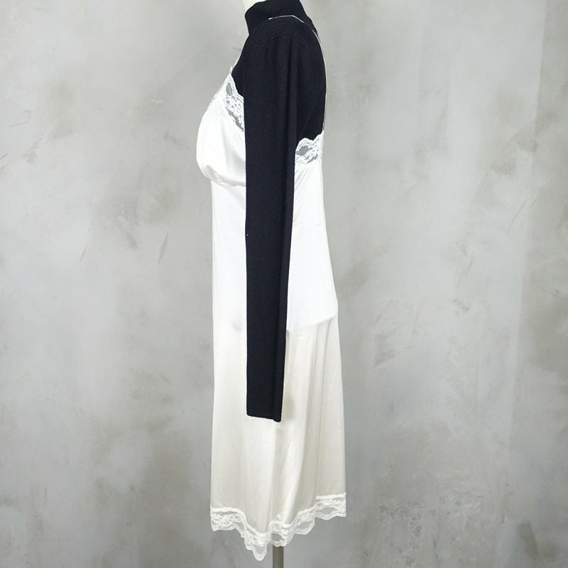 古着 レース付き ランジェリー キャミワンピース | Flamingo Online