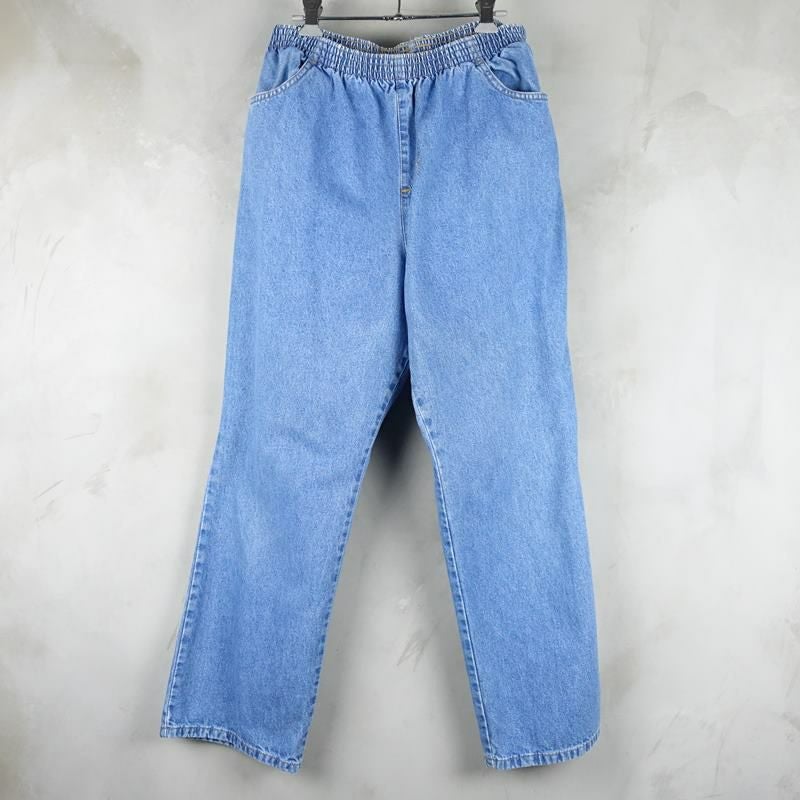 古着のデニムイージーパンツ